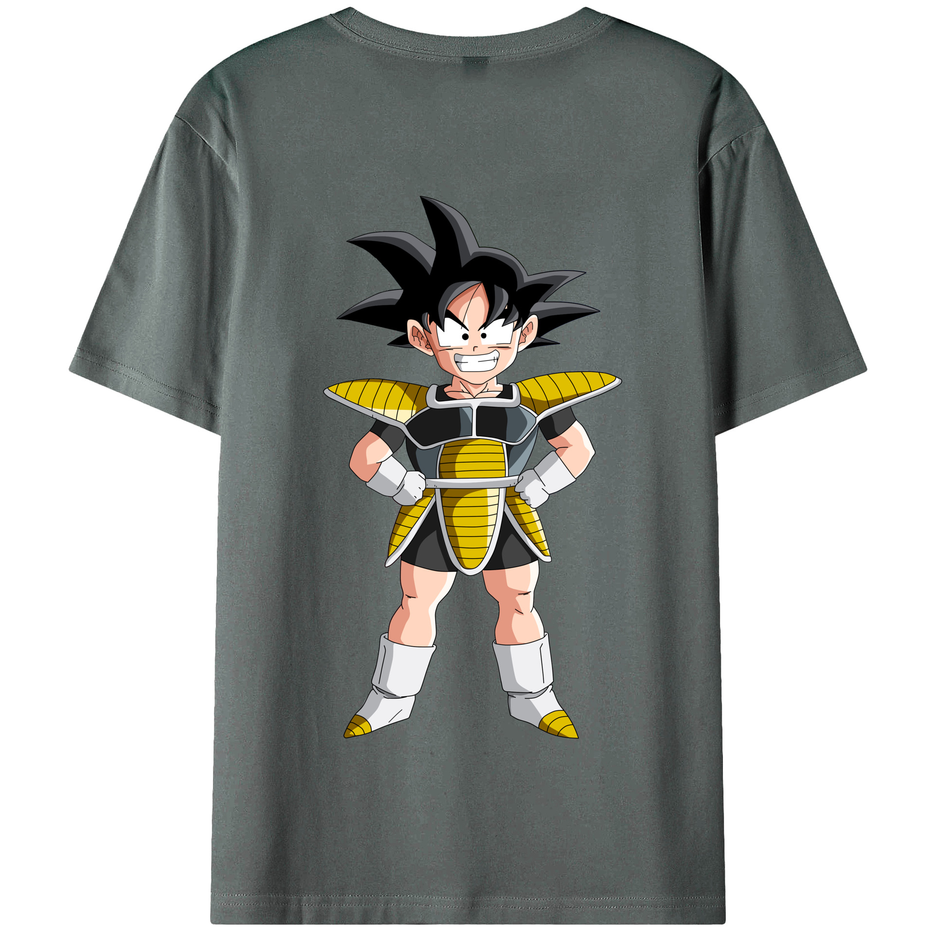 （画像用） ドラゴンボール 孫悟空（そん ごくう）Son Goku カカロット DRAGON BALL Kakarotto 綿100％半袖Tシャツ（背面プリント）